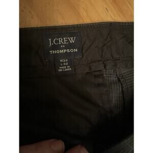 Mens J. Crew Dress Pants 34x32 Black Slack Chino Khaki Trouser